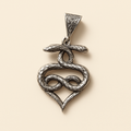 Serpent Heart Talisman · Sterling Silver .925
