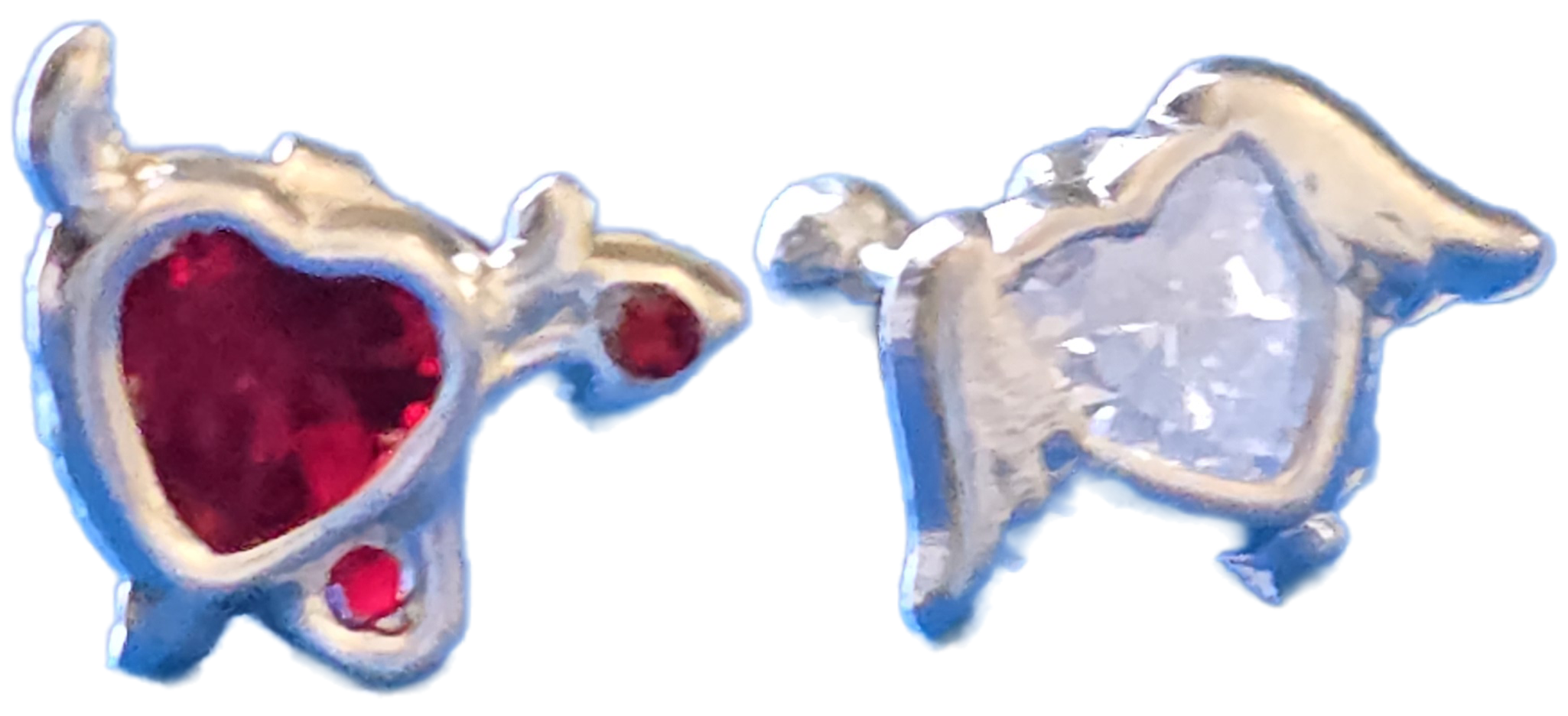 Consciences Stud Earrings – Angel & Devil