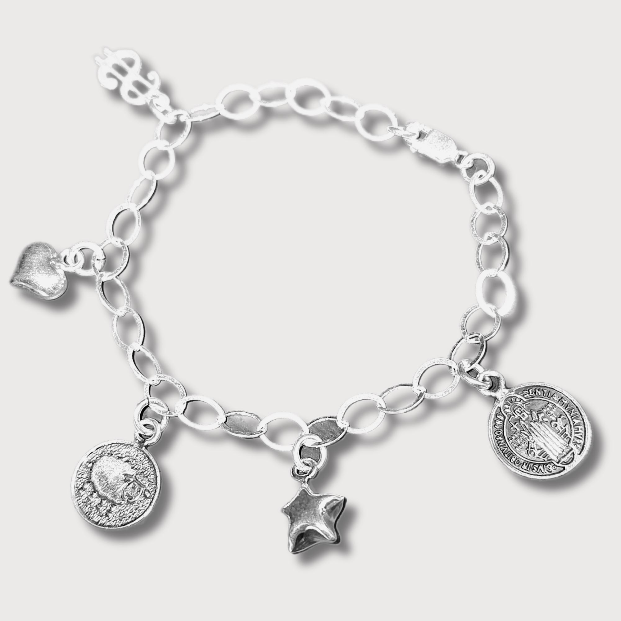 Sacred Symbols Charm Bracelet – Sterling Silver .925
