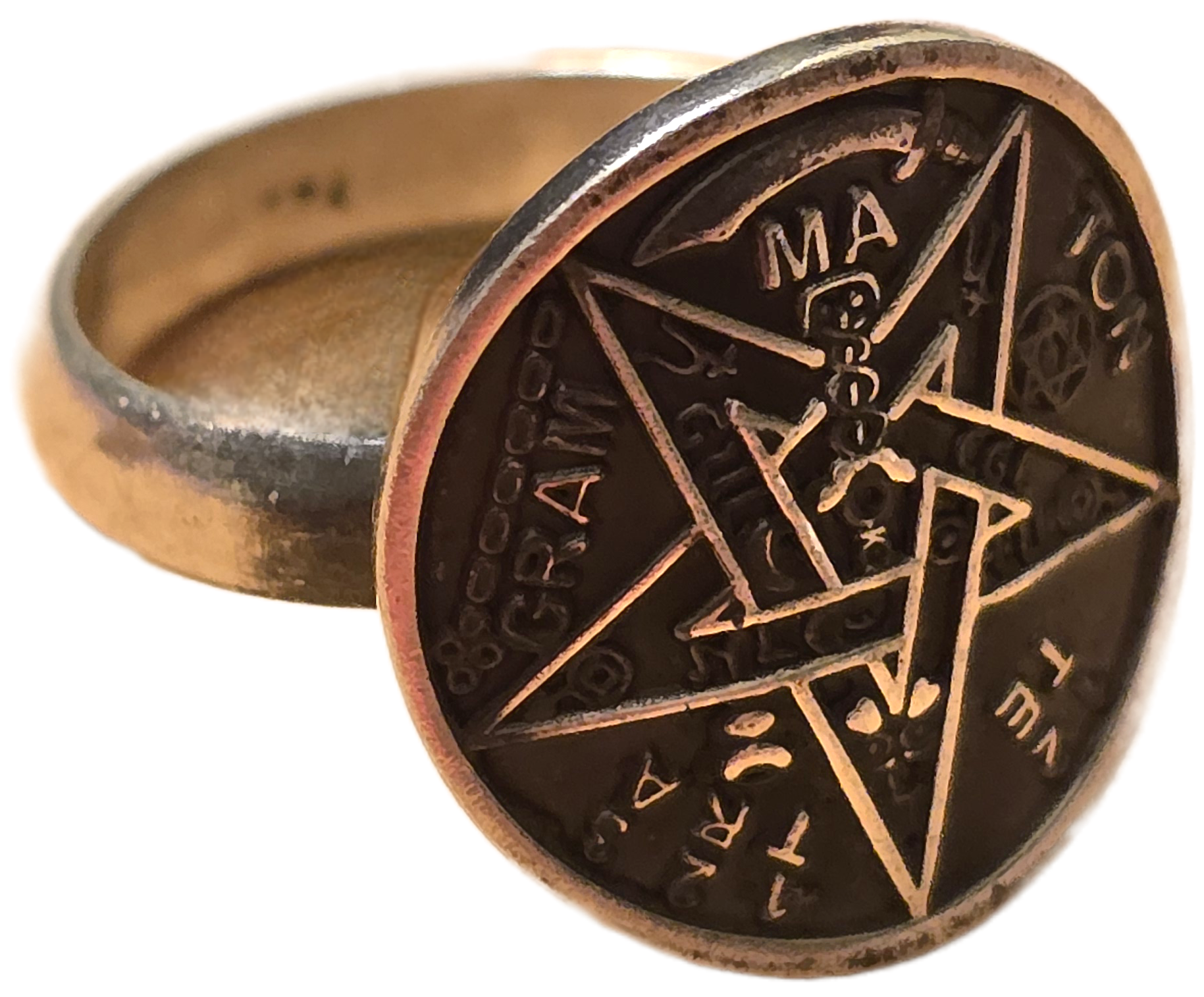 Tetragrammaton Adjustable Ring – Sterling Silver 925