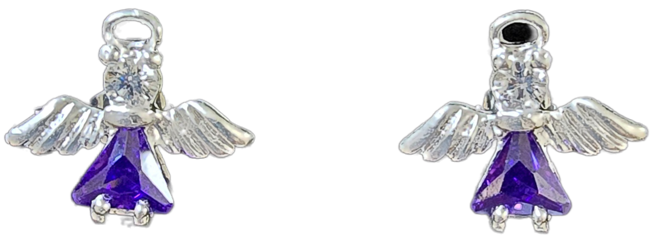 Celestial Guardian Angel Earrings – Sterling Silver .925