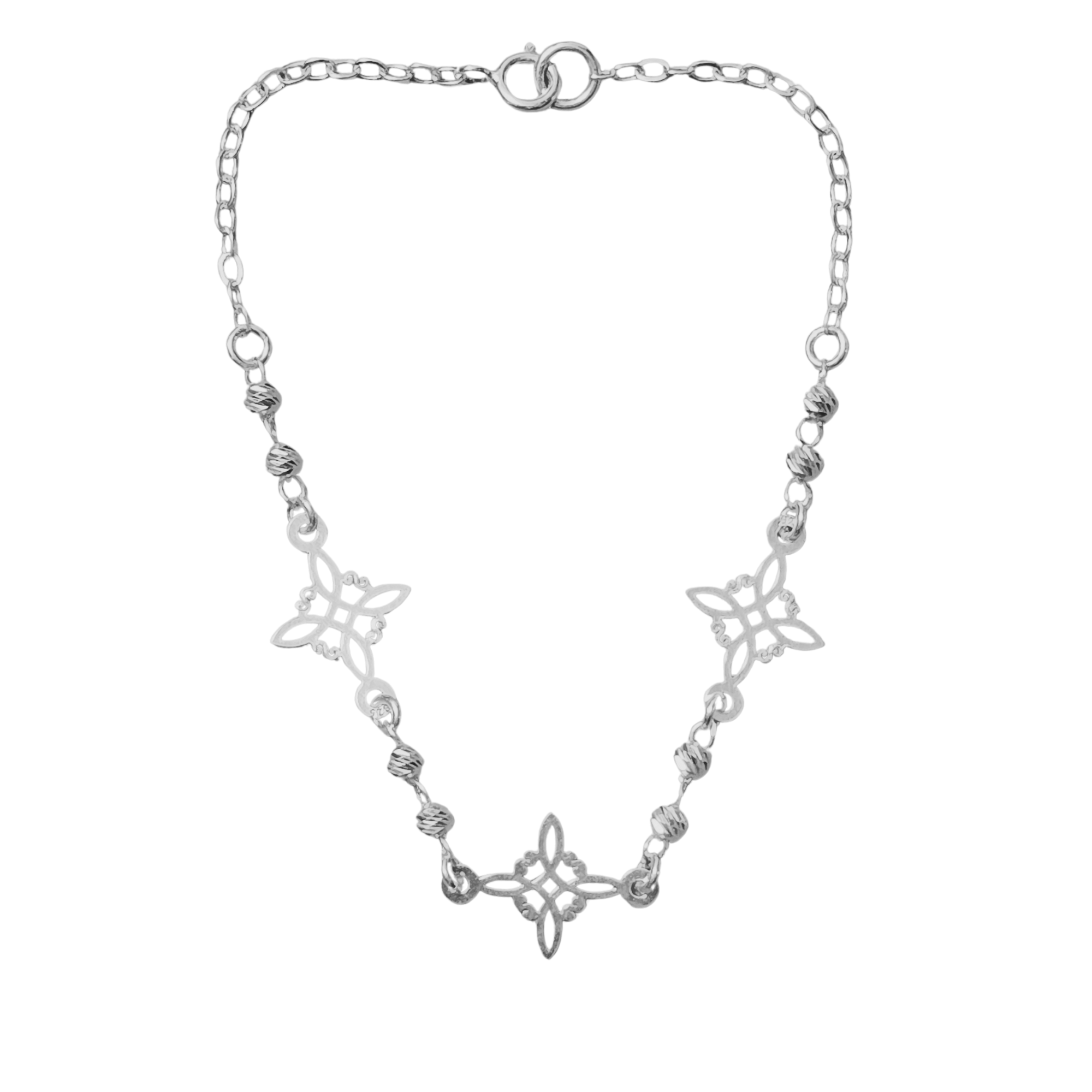 Triple Sacred Knot Bracelet · Sterling Silver
