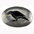 Raven mystical stone amulet