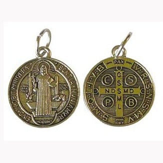3/4" St Benedict amulet