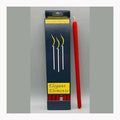 10" Red chime candle 6 pack