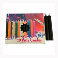 1/2" Black Chime Candle 20 pack