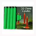 1/2" Emerald Green Chime candle 20 pack