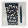 1/2" dia 5" long Black chime candle 20 pack