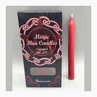 1/2" dia 5" long Red chime candle 20 pack