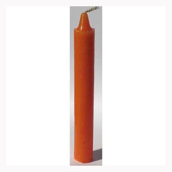 Orange 6" household Candle