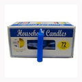 (set of 72) Blue 4" household candles