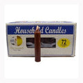 (set of 72) Brown 4" household candles