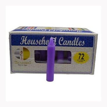 (set of 72) Purple 4" household candles