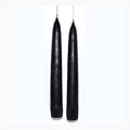 7" Black taper pair Candle