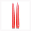 7" Mauve taper Candle pair