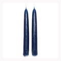 7" Navy taper Candle pair