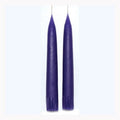 7" Purple taper Candle pair