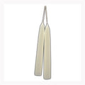 7" White taper Candle pair