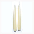7" Antique White taper Candle pair