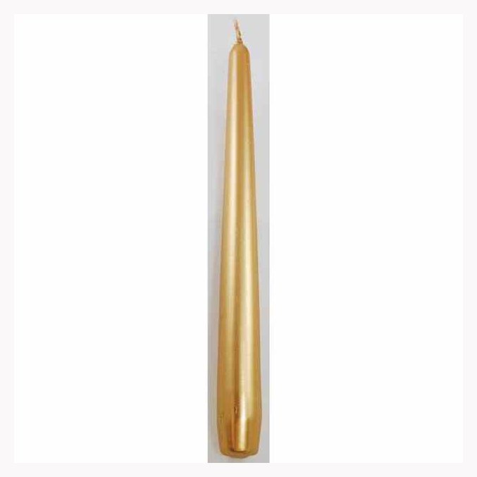 9" Gold taper candle