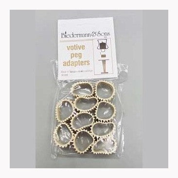 (juego de 10) Adaptador de clavija votiva