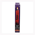 (set of 2) Red, Black Orange Drip candles