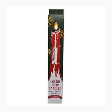 (set of 2) Red Drip candles