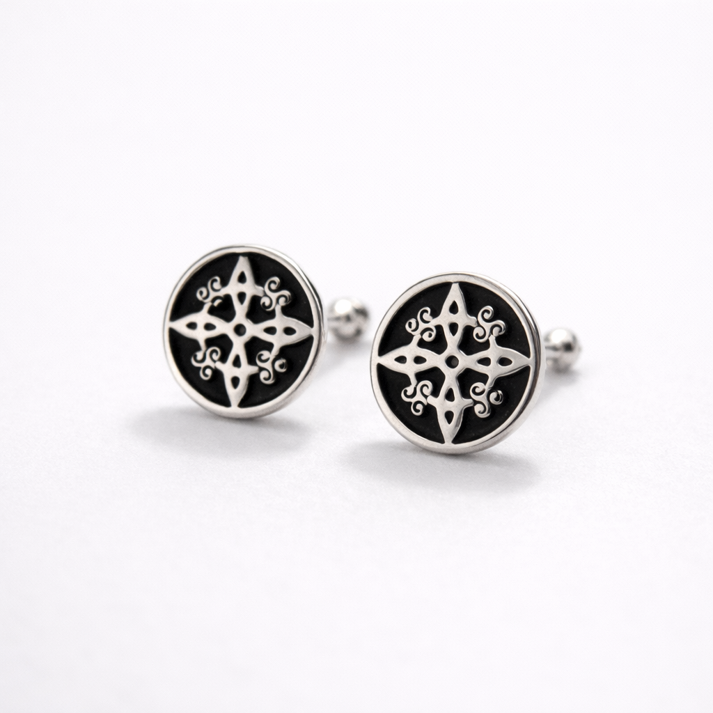 Witch’s Knot Stud Earrings · Sterling Silver Protection