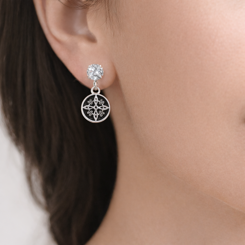 Witch’s Knot Stud Earrings · Sterling Silver Protection
