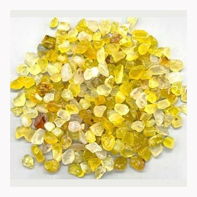1 lb de ágata amarilla, chips pulidos de 5 a 12 mm