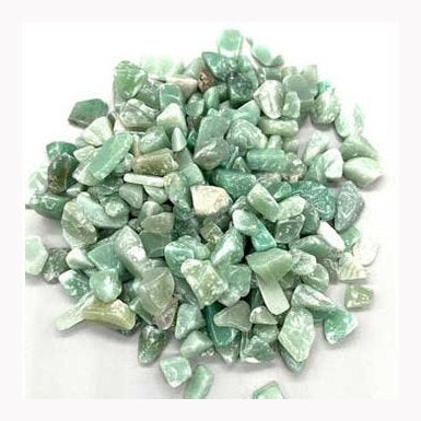 1 lb de aventurina verde, trozos pulidos de 8-12 mm