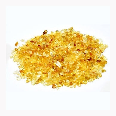 1 lb de chips de citrino pulidos de 2 a 5 mm