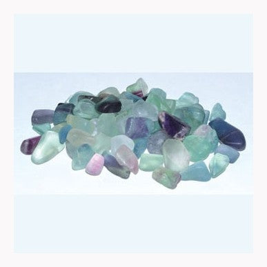 1 lb de virutas pulidas de fluorita de 7-9 mm