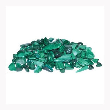 1 lb de virutas de malaquita pulidas de 5-8 mm