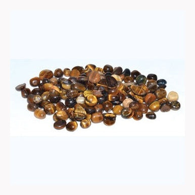 1 lb Tiger Eye tumbled chips 5-7mm