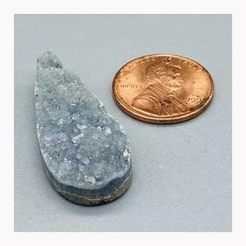 1 1/2" Amethyst Tear druse cabochon