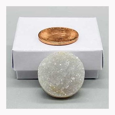 1" Amethyst Circle druse cabochon
