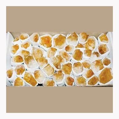 ~2kg Flat of Citrine Points