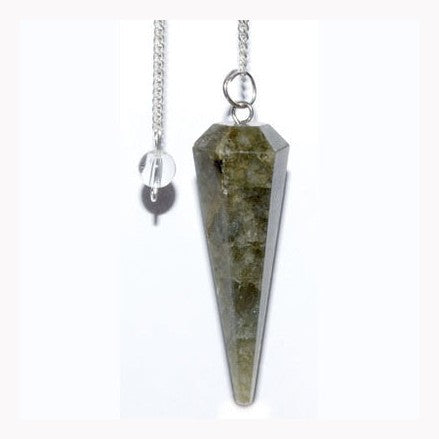 Péndulo de labradorita de 6 lados