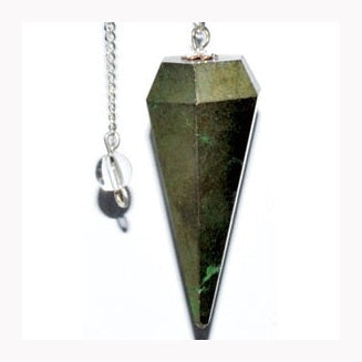 Péndulo de pirita de 6 lados