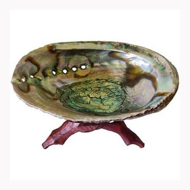 5"- 6" Abalone Shell incense burner with stand