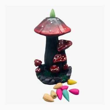 7" Mushroom backflow incense  burner