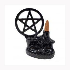 5" Pentagram backflow incense burner