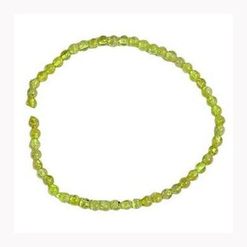 Pulsera de peridoto de 3-4 mm