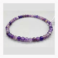 Pulsera de amatista de 4 mm