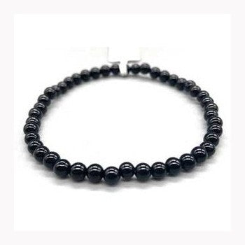 4mm Onyx, Black bracelet