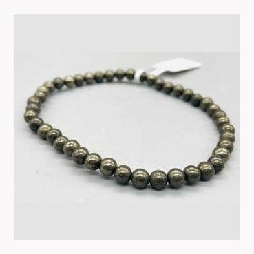 4mm Pyrite bracelet