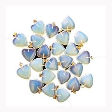 (set of 24) 3/4" (20mm) Opalite heart