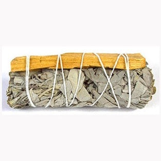 4" Sage & Palo Santo smudge (not bagged)  White Sage