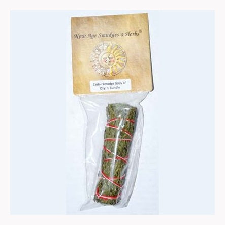 Cedar smudge stick 3-4" white sage (white sage)